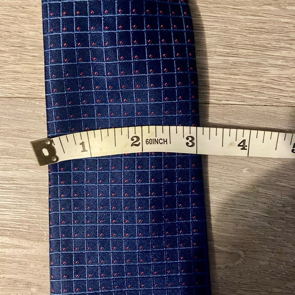 MICHAEL Michael Kors Dark Blue Checkered Tie - Picture 6 of 6